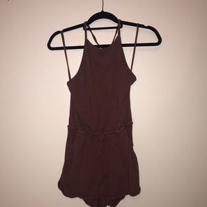 maroon me to we romper